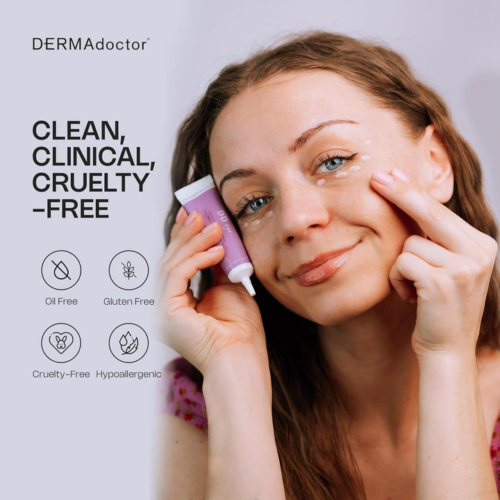 DD Caffeine Eye Cream for Dark Circles, Illuminator, anti Aging, Eye Cream with SPF 30 for Puffiness, Bags under Eyes, Defining Radiance under Eyes Cream; Dermatologist Formulated - 0.5 Oz