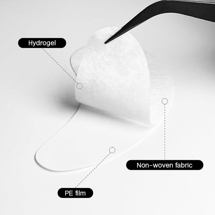 120 Pairs Hydrogel under Eye Patches, Gel Eye Pads Lash Extensions, Lint Free Eyelash Lash Lift Pads for Eyelash Extension Supplies Tools