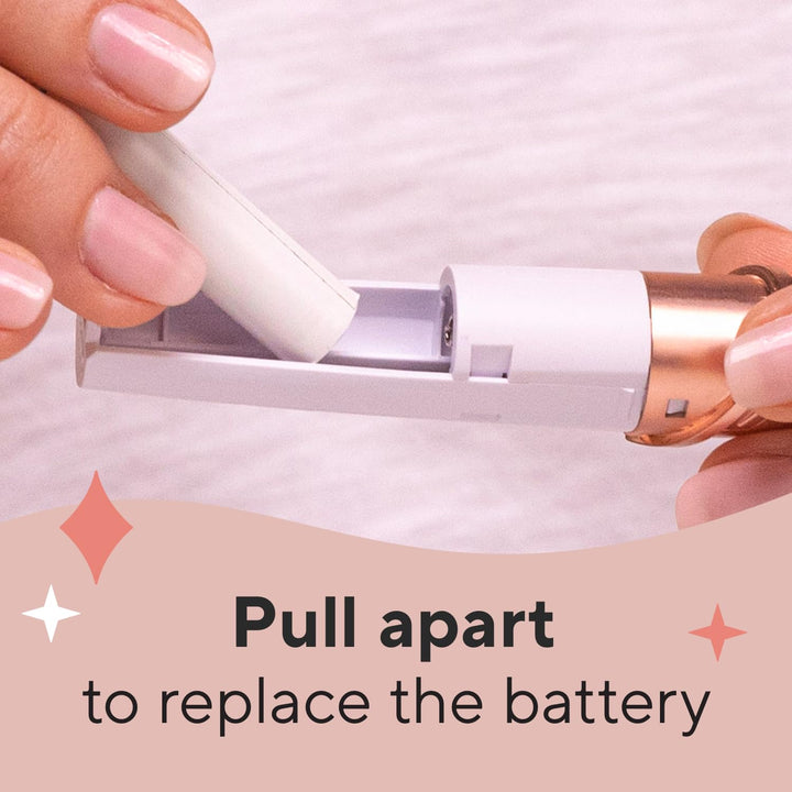 Brows Eyebrow Hair Remover for Women, Electric Eyebrow Razor for Women with LED Light for Instant and Painless Hair Removal