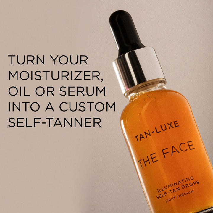 the Face - Illuminating Self-Tan Drops to Create Your Own Self Tanner, Cruelty & Toxin Free