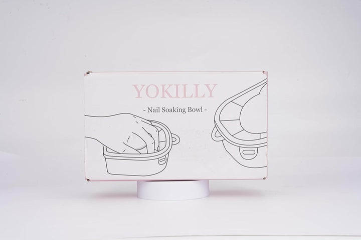 Nail Soaking Bowl, 2PCS Soak off Gel Polish Dip Powder Remover Manicure Bowl with Triangle Cuticle Peeler and Stainless Steel Cuticle Pusher Nail Art Tool (Pink)