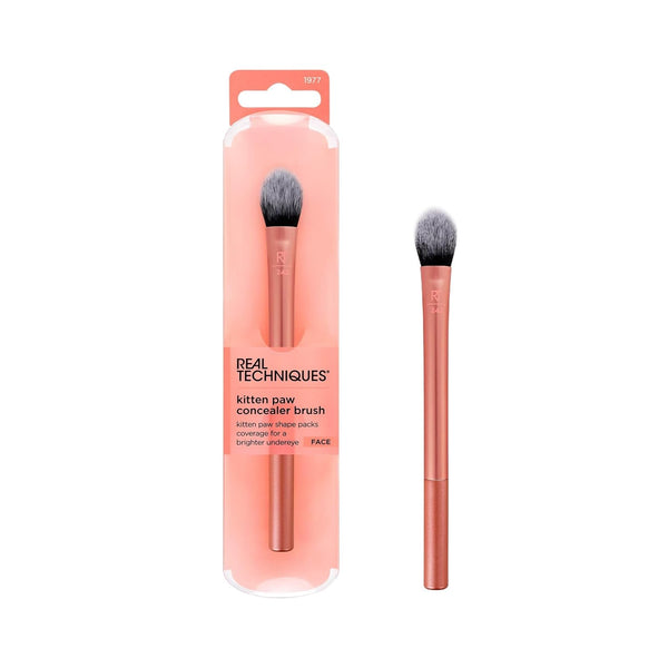 Brightening Concealer Makeup Brush, Viral Kitten Paw Brush Conceals under Eyes, & Imperfections, Cover Dark Circles, for Brightener & Concealer, RT 242 Brush, Cruelty-Free, 1 Count