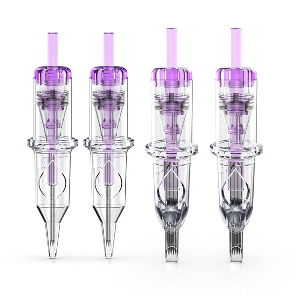 Cartridge Needles, 20Pcs Mixed Sizes 3RL 5RL 5RM 7RM Disposable Tattoo Needles Cartridge round Liner Shader Magnum for Cartridge Tattoo Pen Machine Permanent Makeup Tattoo Supplies