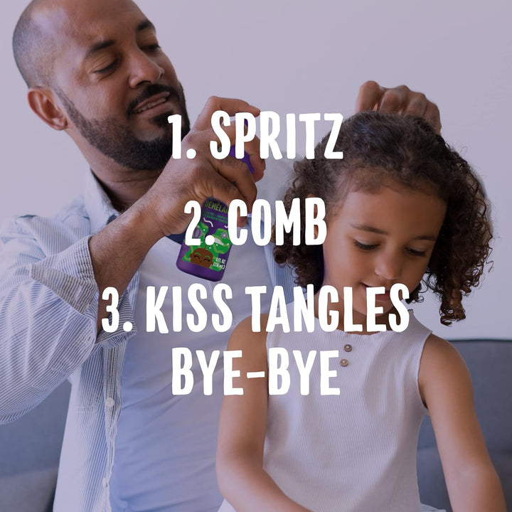 Kids Moist Detangler Spray, Sulfate & Paraben Free, Moisturizing & Tangle-Free Hair Care for Kids, Cruelty-Free, 8 Fl Oz Each, 3 Pack