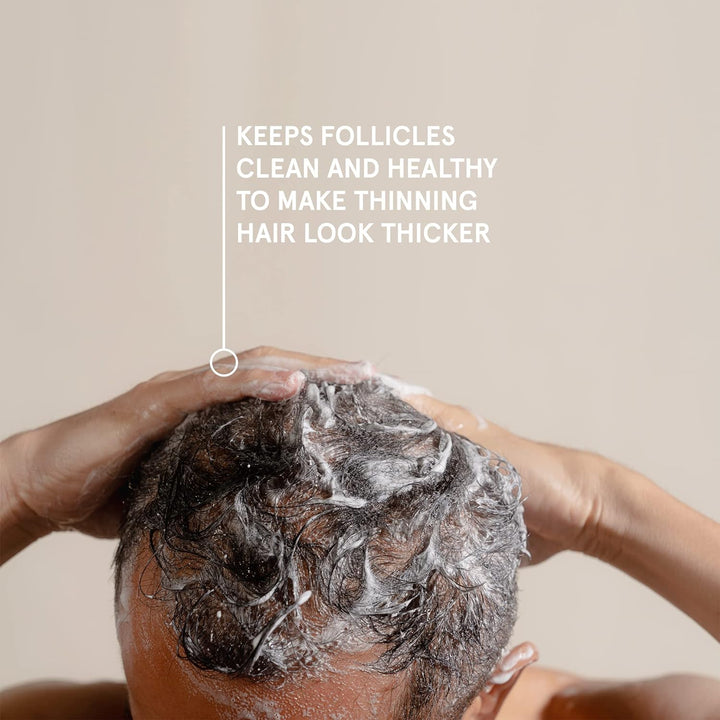 Hair Loss Shampoo for Men - Mens Shampoo for Fuller, Thicker Looking Hair - Thinning & Hair Growth Product - DHT Blocker - Infused with Biotin, Caffeine & Saw Palmetto - 8 Oz