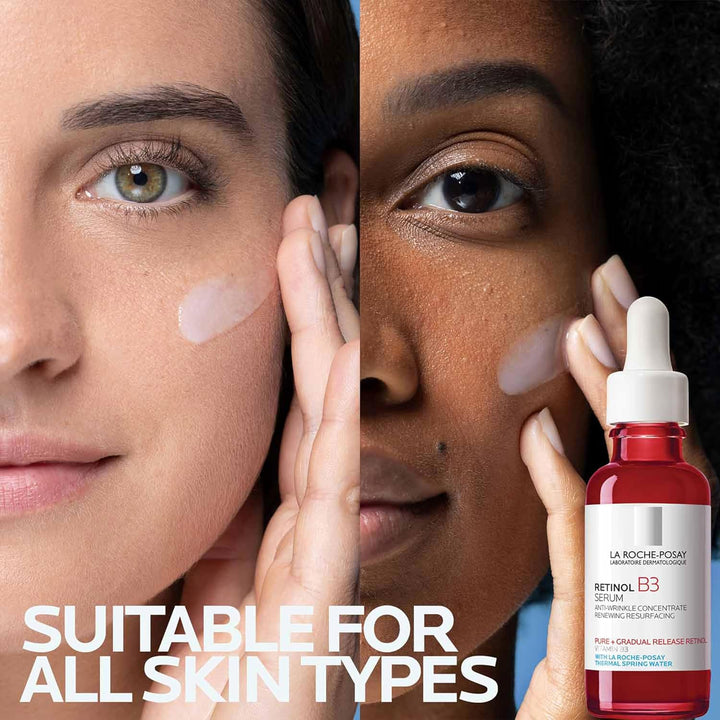 La Roche-Posay Pure Retil Face Serum with Vitamin B3, anti Aging Face Serum for Lines, Wrinkles & Premature Sun Damage to Resurface & Hydrate, Suitable for Sensitive Skin, 1.0 Fl. Oz