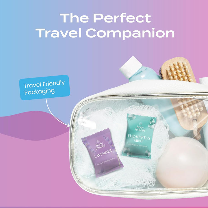 Shower Steamers Aromatherapy 6 Pack - Boo Basket Stuffers for Women, Christmas Stocking Stuffers, Birthday Gifts, White Elephant, Relaxation, Self Care, Spa Shower Bombs - Bloom