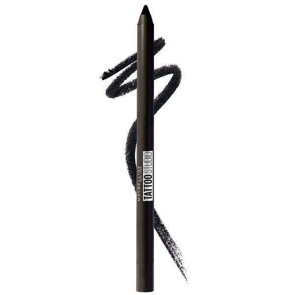 Tattoostudio Long-Lasting Sharpenable Eyeliner Pencil, Glide on Smooth Gel Pigments with 36 Hour Wear, Waterproof, Deep Onyx, 1 Count