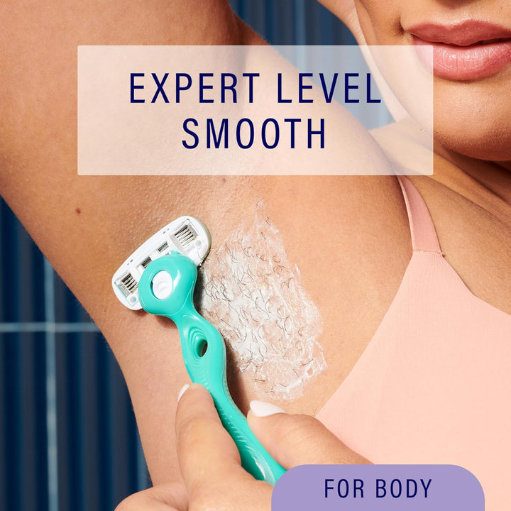 Sensitive Women'S Razor Blade Refills, 4 Count | 5-Blade Razors for Women Sensitive Skin | Womens Razor Refills for Sensitive Skin