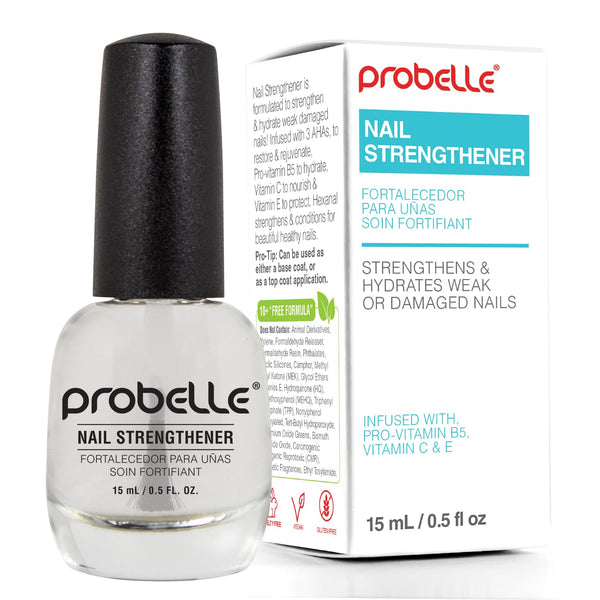 Nail Strengthener and Growth, Natural Nail Strengthening Clear Nail Polish Repair Treatment, Nail Growth & Conditioning, Stops Splits, Chips, Cracks & Strengthens Damaged and Thin Nails