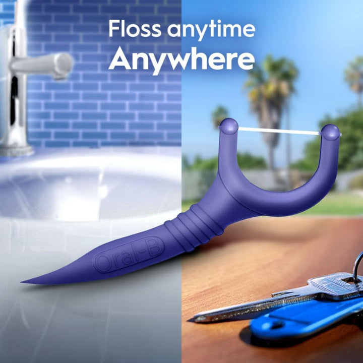 Glide Peppermint Dental Floss Picks with Arctic Peppermint Oil Flavor, 75 Count, Pack of 3