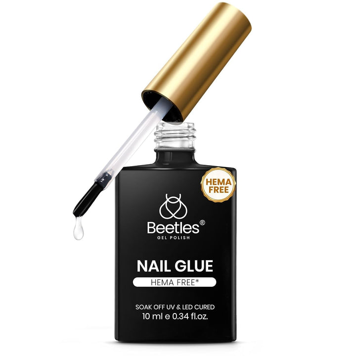 Beetles 2Pcs*20G Solid Nail Glue Gel, Tipex Soft Nail Tips Glue Super Strong for Acrylic Nails Extension Fake Nails Press on Nails, Christmas Nail Art, U V Light Required