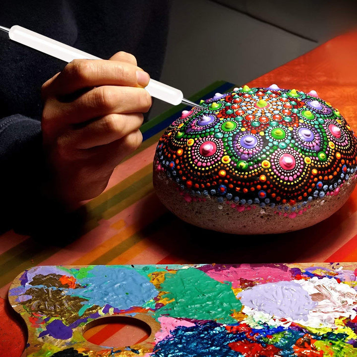 5 Pc 2 Way Dotting Pen Tool Nail Art Tip Dot Paint Manicure Kit (5PC)