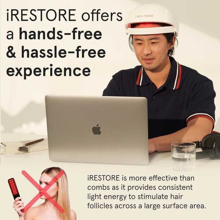 Essential - Laser Red Light Therapy for Hair Growth - FDA Cleared Hair Loss, Hair Thinning & Alopecia Treatment for Men & Women - Laser Cap for Hair Regrowth Stimulate Denser Fuller Hair