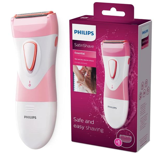 Satinshave Essential Women’S Wet & Dry Electric Shaver for Legs & Body, Cordless, with Hypoallergenic Foil, HP6306/50