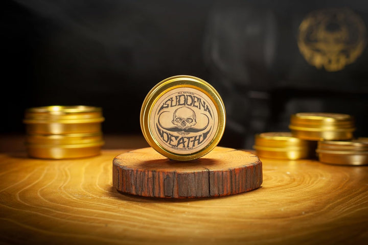 Mustache Wax Strong Hold Grooming for Men | Sudden Death Moustache & Beard Wax 1Oz Tin | Perfect for Handlebar Mustaches by  | No Heat Source Required