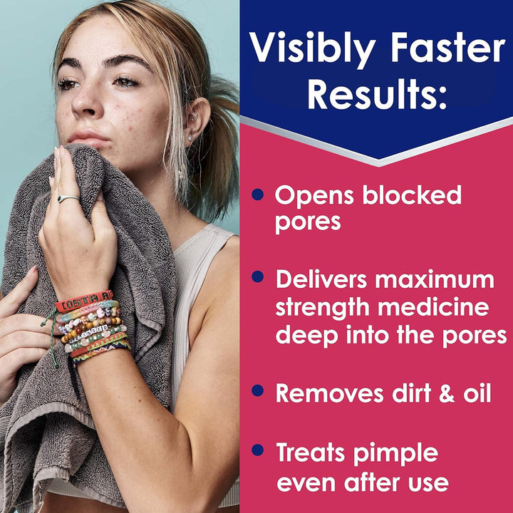 Rapid Rescue Deep Treatment Acne Face Pads, Maximum Strenght with 2% Salicylic Acid Acne Treatment Medicine, 90 Count