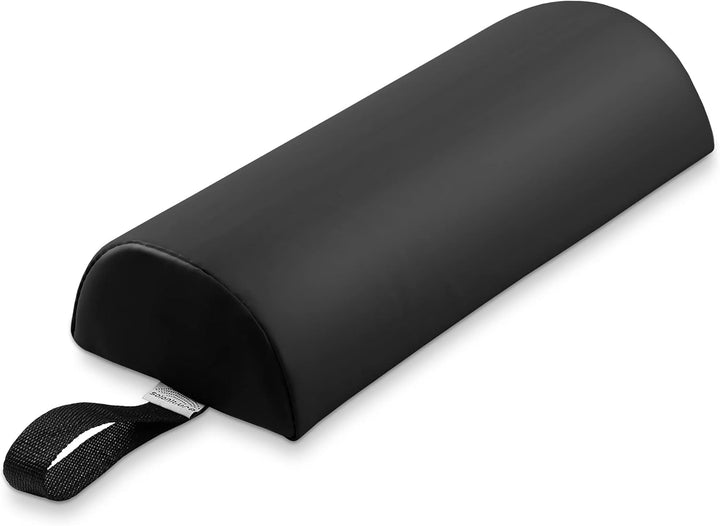 Half round Neck Massage Table Bolster Pillow Pad - 13 X 6 X 3 Inch - Black