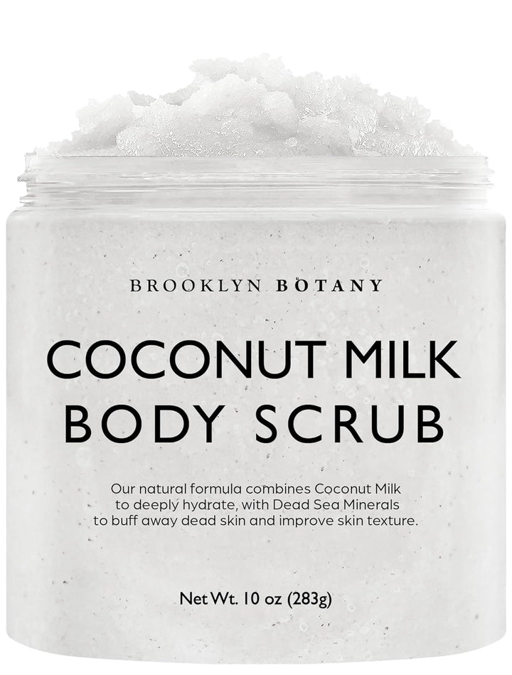 Brown Sugar Body Scrub - Moisturizing and Exfoliating Body, Face, Hand, Foot Scrub - Fights Acne, Fine Lines & Wrinkles, Great Gifts for Women & Men - 10 Oz