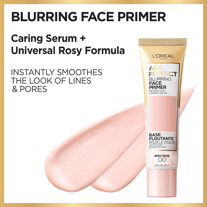 Age Perfect Face Blurring Primer Infused with Caring Serum Smoothes Liners and Pores