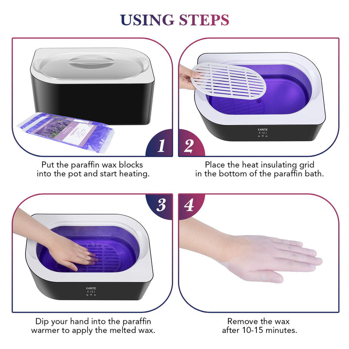 Paraffin Wax Machine for Hand and Feet -  Paraffin Wax Bath 4000Ml Paraffin Wax Warmer Moisturizing Kit Auto-Time and Keep Warm Paraffin Hand Wax Machine
