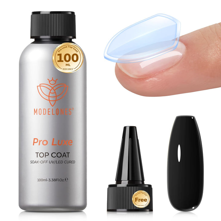 Gel Top Coat, 15Ml No Wipe Gel Nail Polish High Gloss Top Coat Shiny Long Lasting Clear Top for Acrylic Nails, Need U V/LED Lamp for Home DIY Gift and Fall Manicure Salon