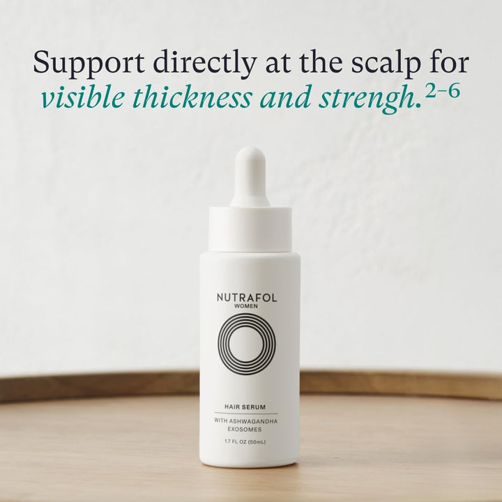 Women'S Hair Growth Supplements and Hair Serum, Ages 18-44, Clinically Tested for Visible Thickness and Strength - 1 Month Supply, 1.7 Fl Oz Bottle