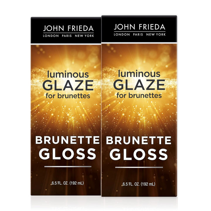 Brilliant Brunette Luminous Glaze, Hair Gloss Enhances Rich Color and Boosts Shine for Silky Brunette Hair, Enhances While Mending Damaged Hair Surfaces, 6.5 Oz