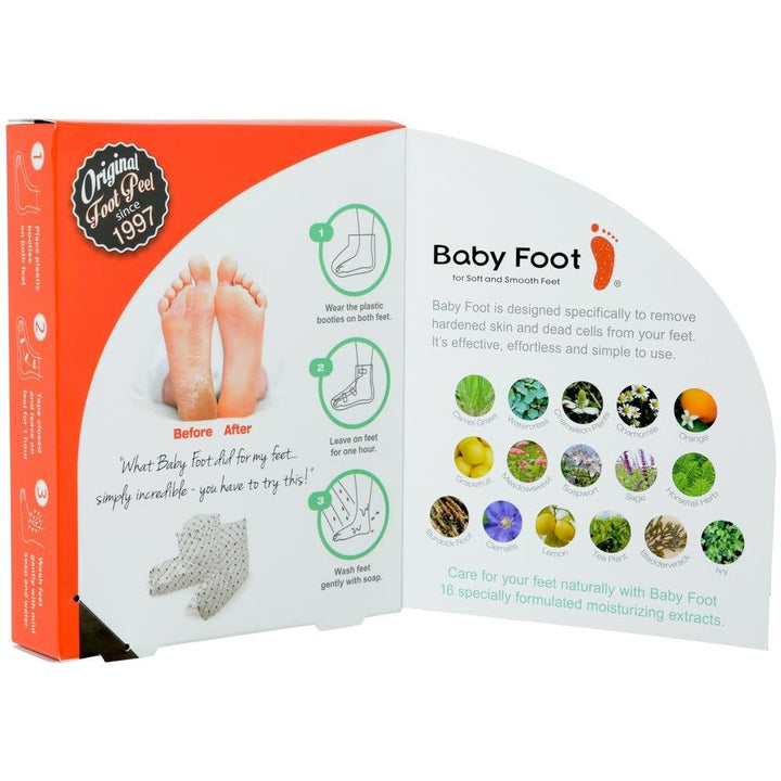 - Original Foot Peel Exfoliator for Men - Foot Peel Mask - Repair Rough Dry Cracked Feet and Remove Dead Skin, Repair Heels and Enjoy Baby Soft Smooth Feet 2.7 Fl. Oz. Mint Scented Pair