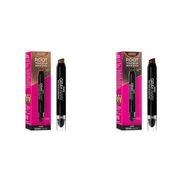 Gray Away Root Touchup Quick Stick, Black/Dark Brown, 0.1 Oz