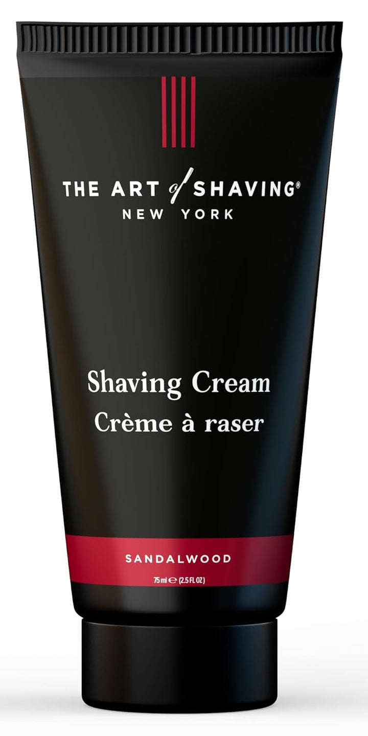 Sandalwood Shaving Cream for Men – Protects against Irritation and Razor Burn – Hydrates and Nourishes Dry Skin – Clinically Tested for Sensitive Skin – 5 Oz