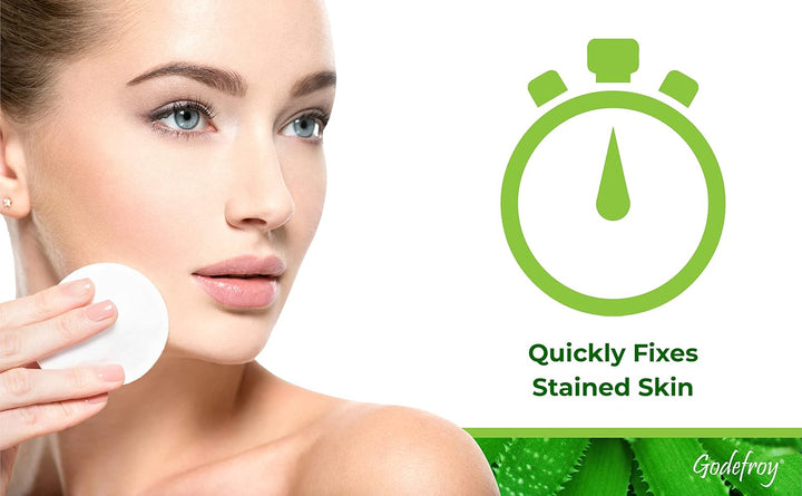 Stain Remover for Hair Color, Hair Dye, Eyebrow and Eyelash Enhancer - Remove Unwanted Stains from the Hair or Skin, Infused with Aloe Vera (4 Ounce, 40 Applications)