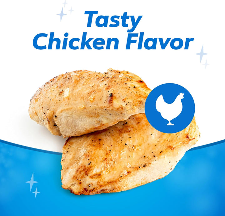 Daily Oral Care Dog Treats for Small and Medium Dogs, Chewy Dental Treat to Freshen Breath and Fight Tartar, Chicken Flavor - 40 Ct. Pouch