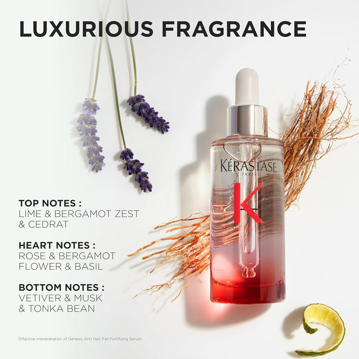 Kerastase Genesis Hair Serum | Daily Strengthening Treatment for Weak or Damaged Hair | Nourishes and Reinforces Hair | Anti-Breakage | Silicone-Free | for Weakened Hair | Serum Fortifiant