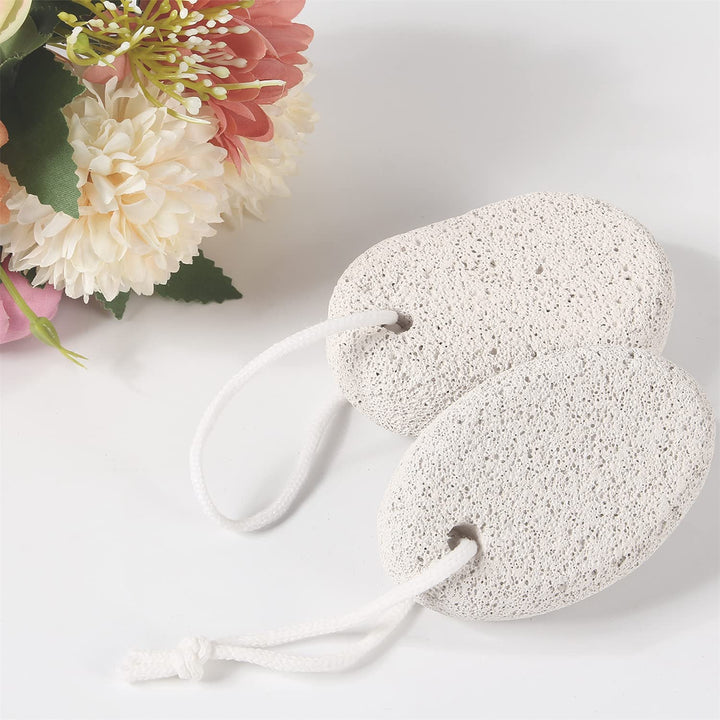 2PCS Natural Pumice Stone,  Lava Pedicure Tools Hard Skin Callus Remover for Feet and Hands - Foot File Exfoliation to Remove Dead Skin, and Callusess