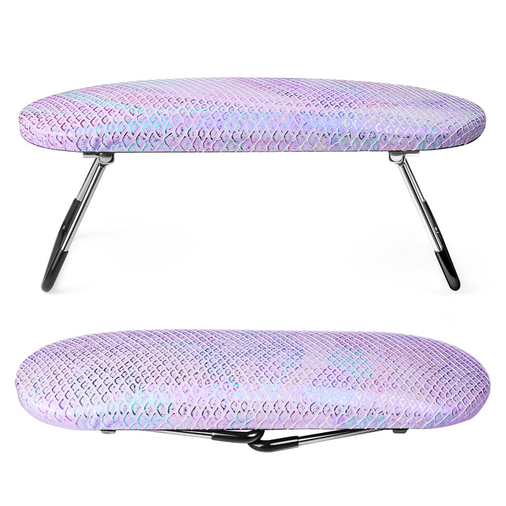 Nail Arm Rest,Professional Microfiber Leather Nail Hand Rest Stand Arm Rest for Acrylic Nails Cushion Hand Holder with Non-Slip - Nail Technician Use Must Have（Pink）