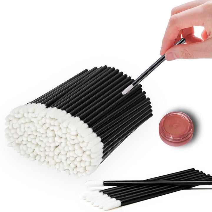 100PCS Lip Applicators Disposable, Lips Wands Lip Brush Applicator Lipstick Brush Lip Gloss Applicator Mascara Brush Makeup Tool