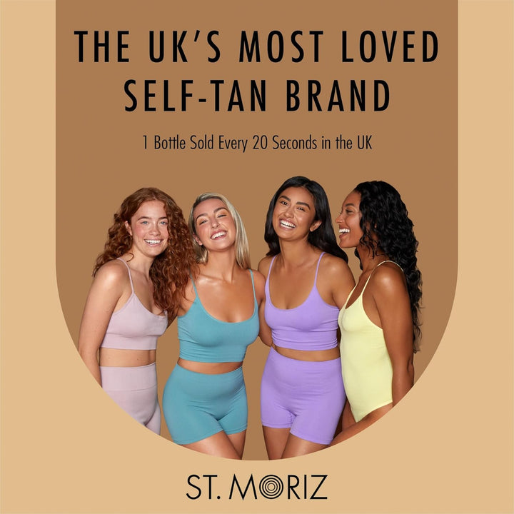 St Moriz Professional Dark Self Tanner Mousse - Sunless Instant Self Tanning Foam for a Deep, Natural Looking Fake Tan - with Aloe Vera & Vitamin E (6.76 Fl Oz)