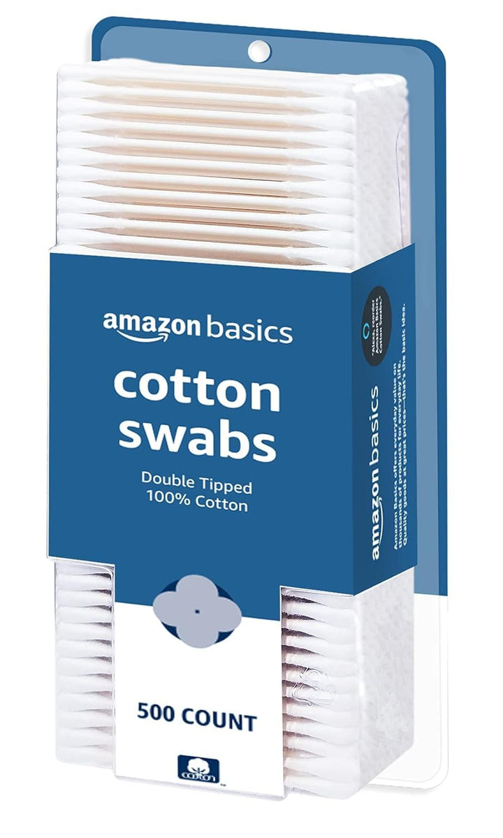 Cotton Swabs for Personal Hygiene and Baby Care, 500 Count, 1 Pack