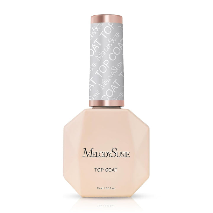 Top Coat Builder Gel Base Coat No Wipe Glossy Set Long Lasting Shine Finish Soak off UV LED Nail Lamp Nail Polish Art Design Manicure Kit Perfect Gifts for Women Girls 3 Pcs 15Ml Clear