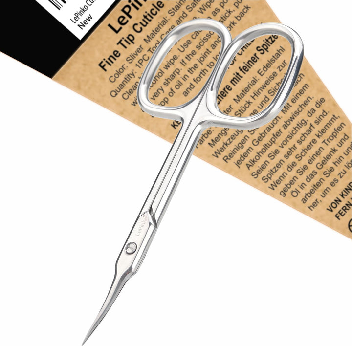 Cuticle Scissors, Extra Fine Tip, for Manicure and Pedicure, Gifts for Men Women