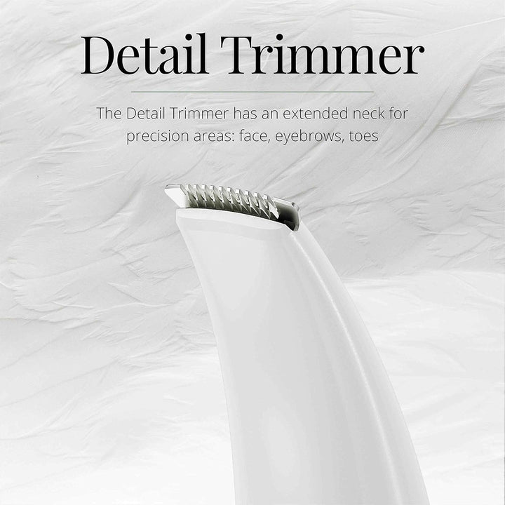 Smooth & Silky Body & Bikini Kit, Cordless Bikini Trimmer and Shaver for Women, Waterproof for Grooming in the Shower, White/Green