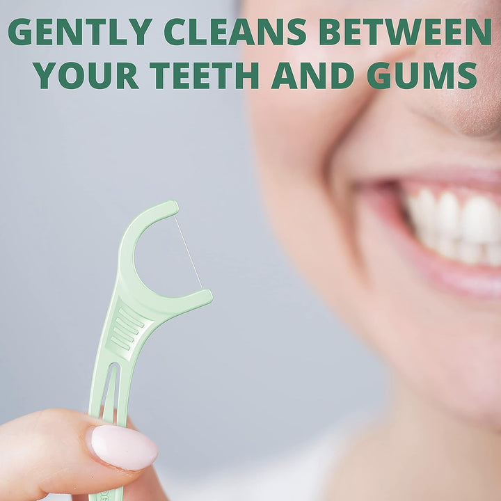 Micro Mint Dental Flossers, Travel Pack, Perfect Travel Size, Easy Storage, Dental Care On-The-Go, Fresh Mint Flavor, 12 Count