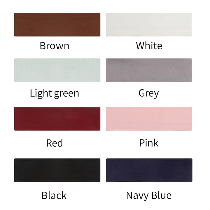 8 Pack Sport Headbands for Women, Elastic Soft Fabric Non-Slip Hair Bands Hair Warp for Daily Workout Yoga Running Sports