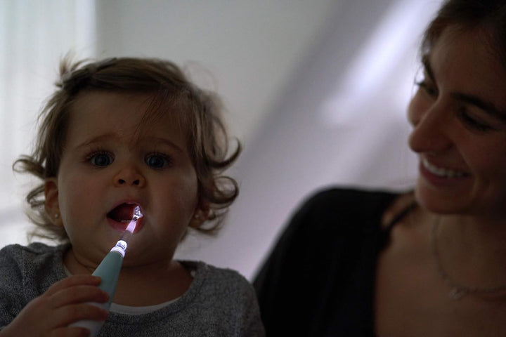 Babyhandy 2-Stage Baby Sonic Electric Toothbrush for Babies and Toddlers Ages 0-3 Years