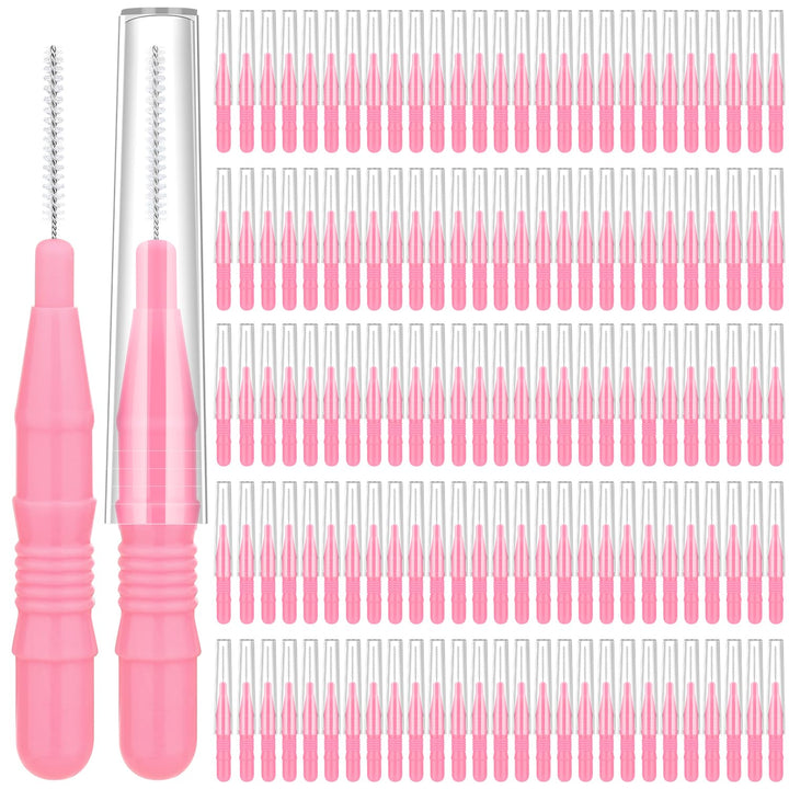 120Pcs Micro Eyebrow Brush with Cap Brow Lamination Brush Spoolies for Brow Eyelash Brush Lash Filler & Lift and Tint Tools for Brows and Lashes Comb Extensions