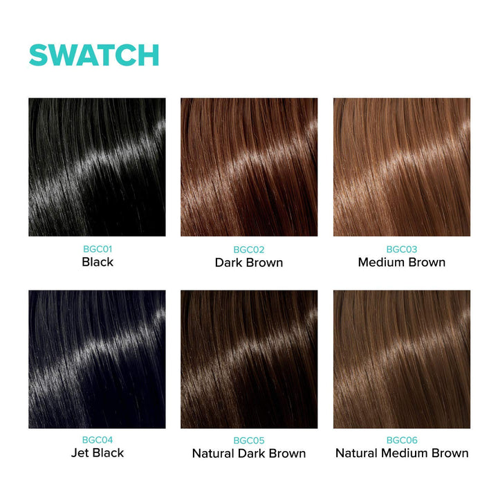 Quick Cover Root Touch up Rescue (Black 2 Pack), Mascara Natural Water-Resistant Temporary Gray Concealer Cover up Brush for Hair Mustache & Beard, Formulated with Jojoba Oil