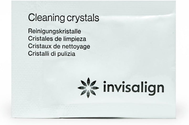 Cleaning Crystals for Clear Aligners and Retainers, (50 Packets)