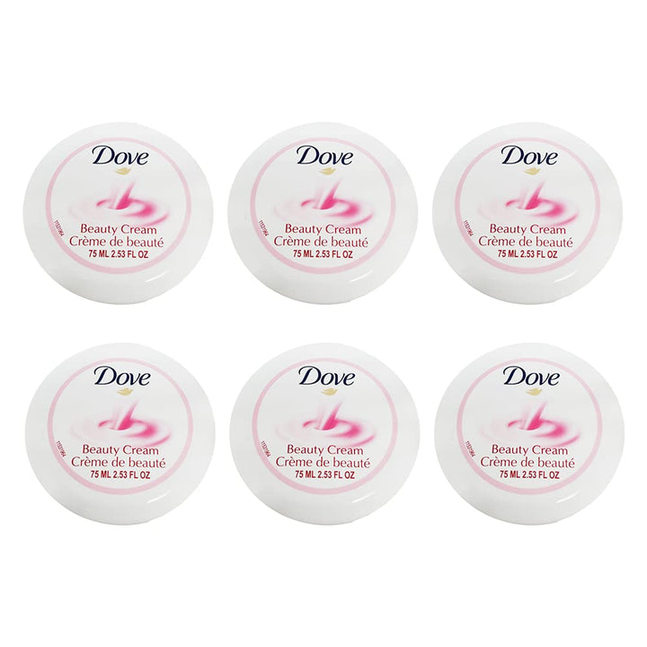 Nourishing Body Care, Face, Hand, and Body Beauty Cream for Normal to Dry Skin Lotion for Women with 24-Hour Moisturization, 4-Pack, 2.53 Oz Each Jar