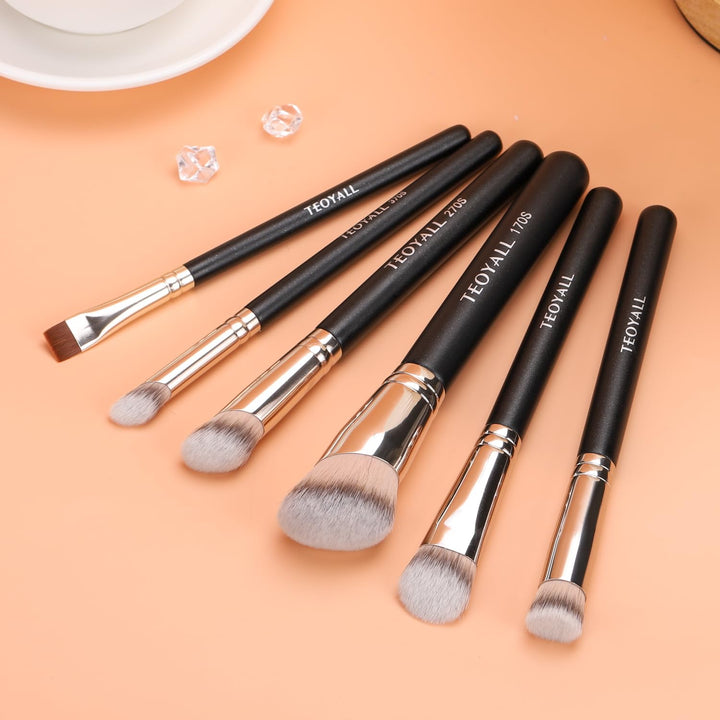 Angled Concealer Brush, Synthetic Contour Brush for Blending Setting Buffing with Liquid, Cream and Powder Cosmetic (Angled Brush)